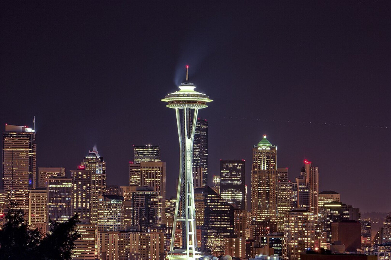 Space Needle at night